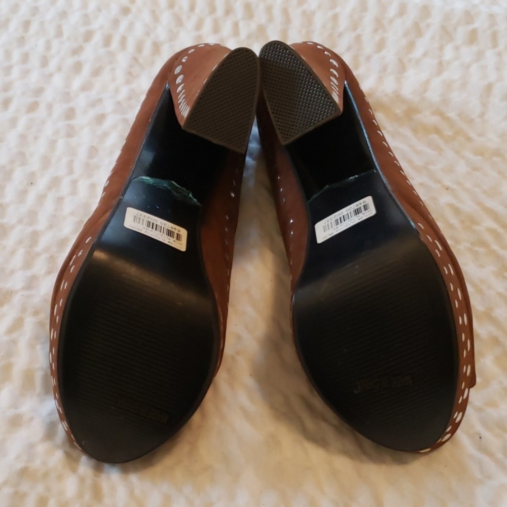 Nwt nicole Lee 10 platform heel brown studded - Picture 7 of 8